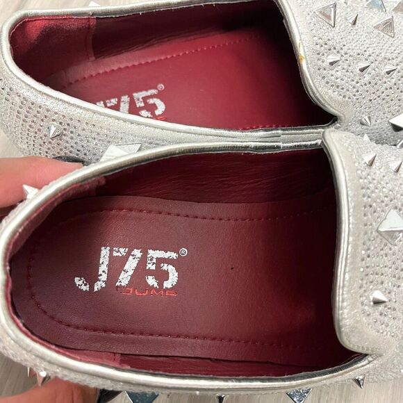 J75 by Jump Loafers Men’s 8.5‎ Fabio Sparkly Silver Studded Slip On Dress main image 6